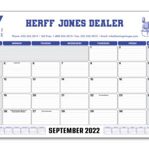 New HJ Desk Calendar Design
